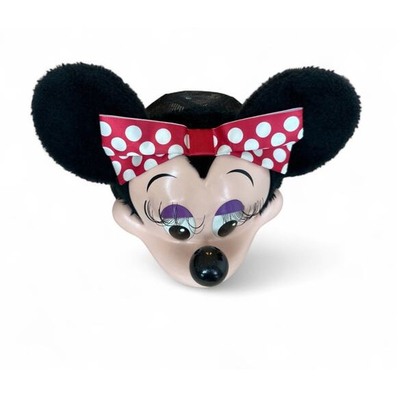 Vintage Disney Minnie Mouse Adjustable Hat Ears Bow 1990s 3D Walt Disney World - Picture 2 of 5